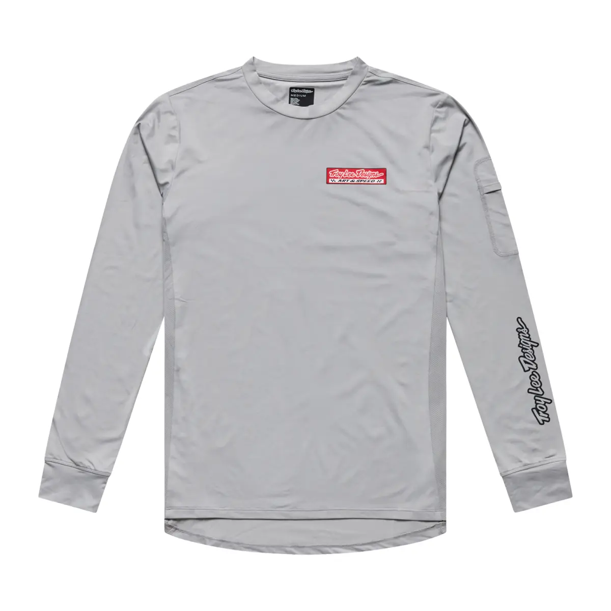 TLD férfi mez hosszú ujjú Ruckus Ride Tee Custom Paint Mid Gray - Image 3