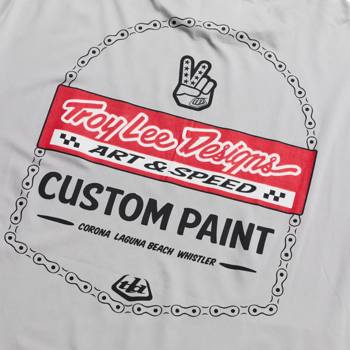 TLD férfi mez hosszú ujjú Ruckus Ride Tee Custom Paint Mid Gray - Image 6
