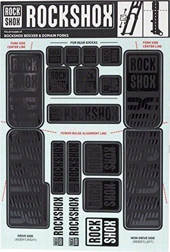 RockShox 35 mm Dual Crown matrica szett – Stealth