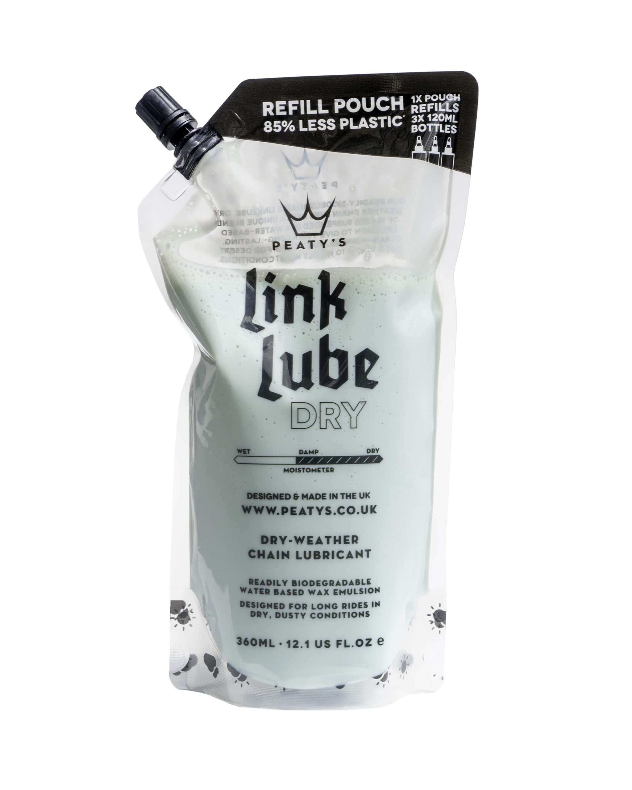 Peaty’s LinkLube Dry Refill Pouch 360 ml