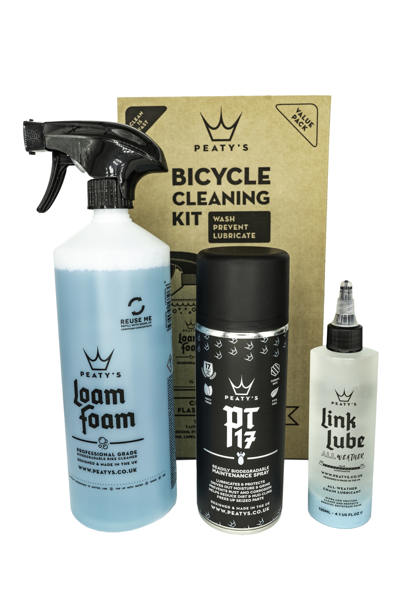 Peaty’s Wash Protect Lubricate ajándékcsomag