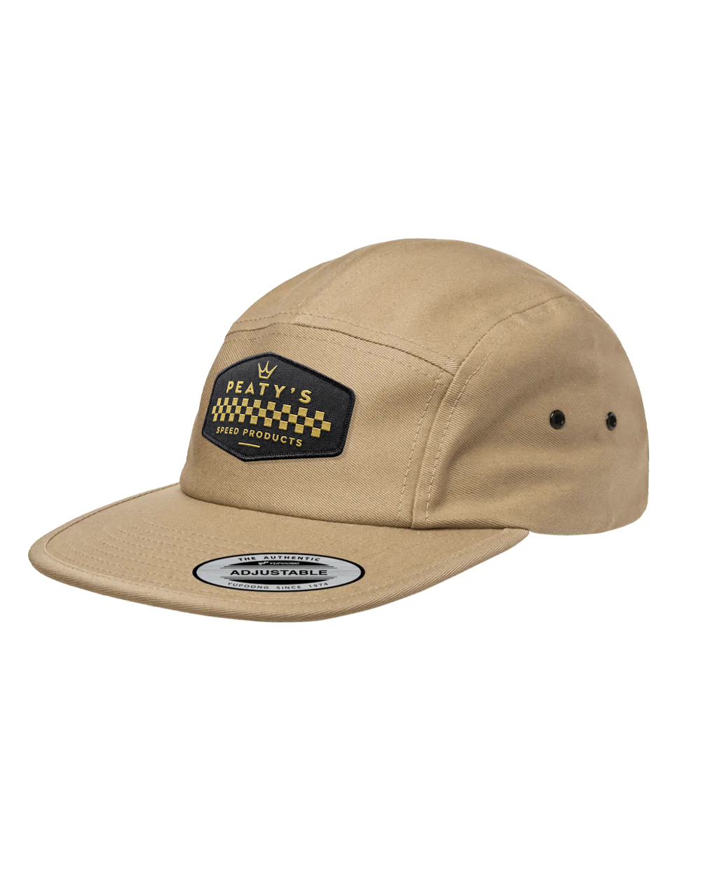 Peaty’s Pubwear sapka 5 Panel Cap - Checker - Khaki