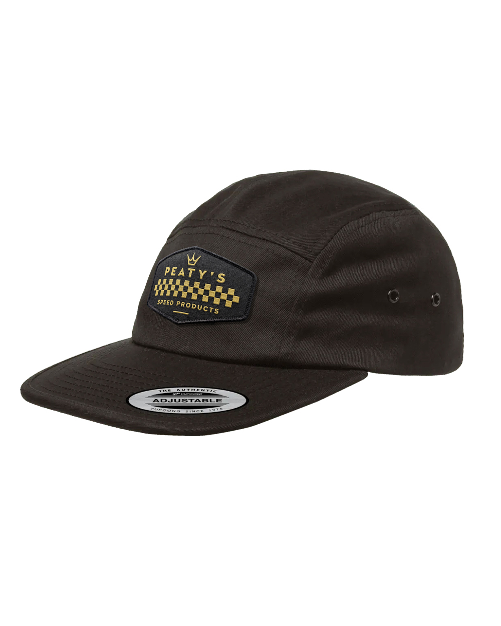 Peaty’s Pubwear sapka 5 Panel Cap - Checker - Black