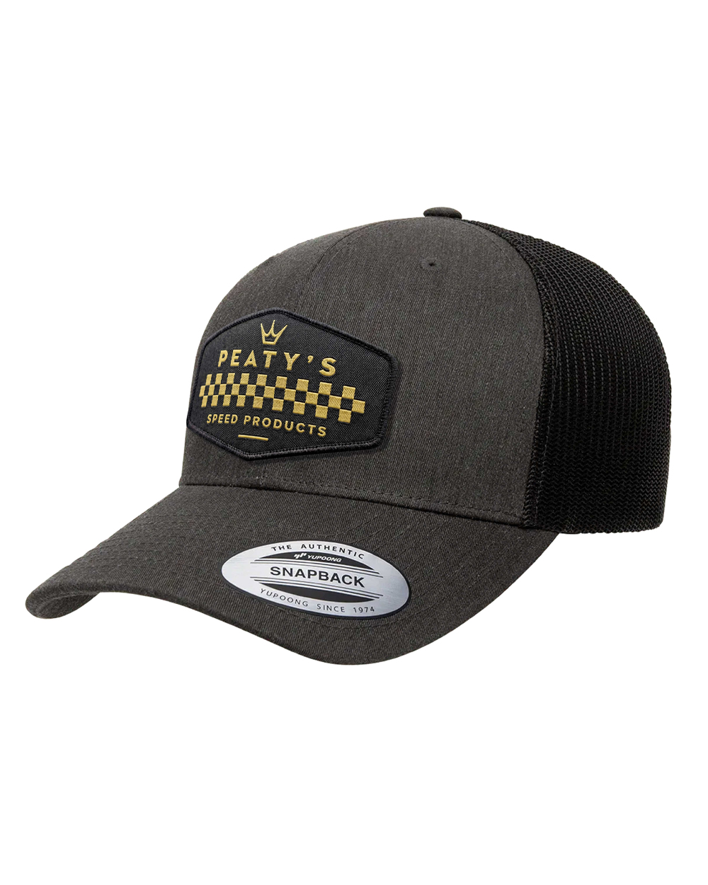 Peaty’s Pubwear sapka Trucker Cap - Checker - Dark Heather