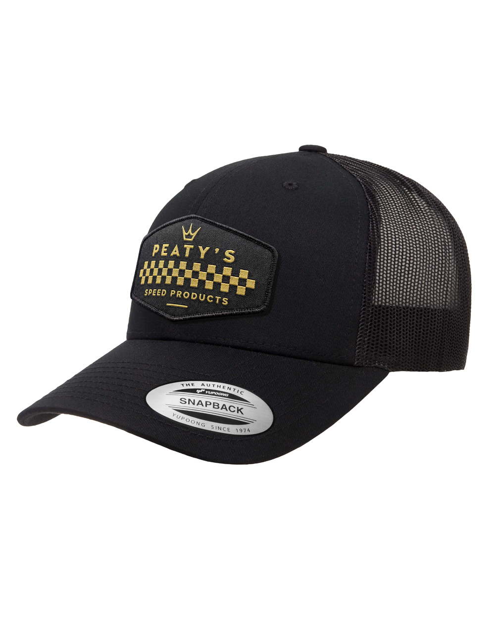 Peaty’s Pubwear sapka Trucker Cap - Checker - Black