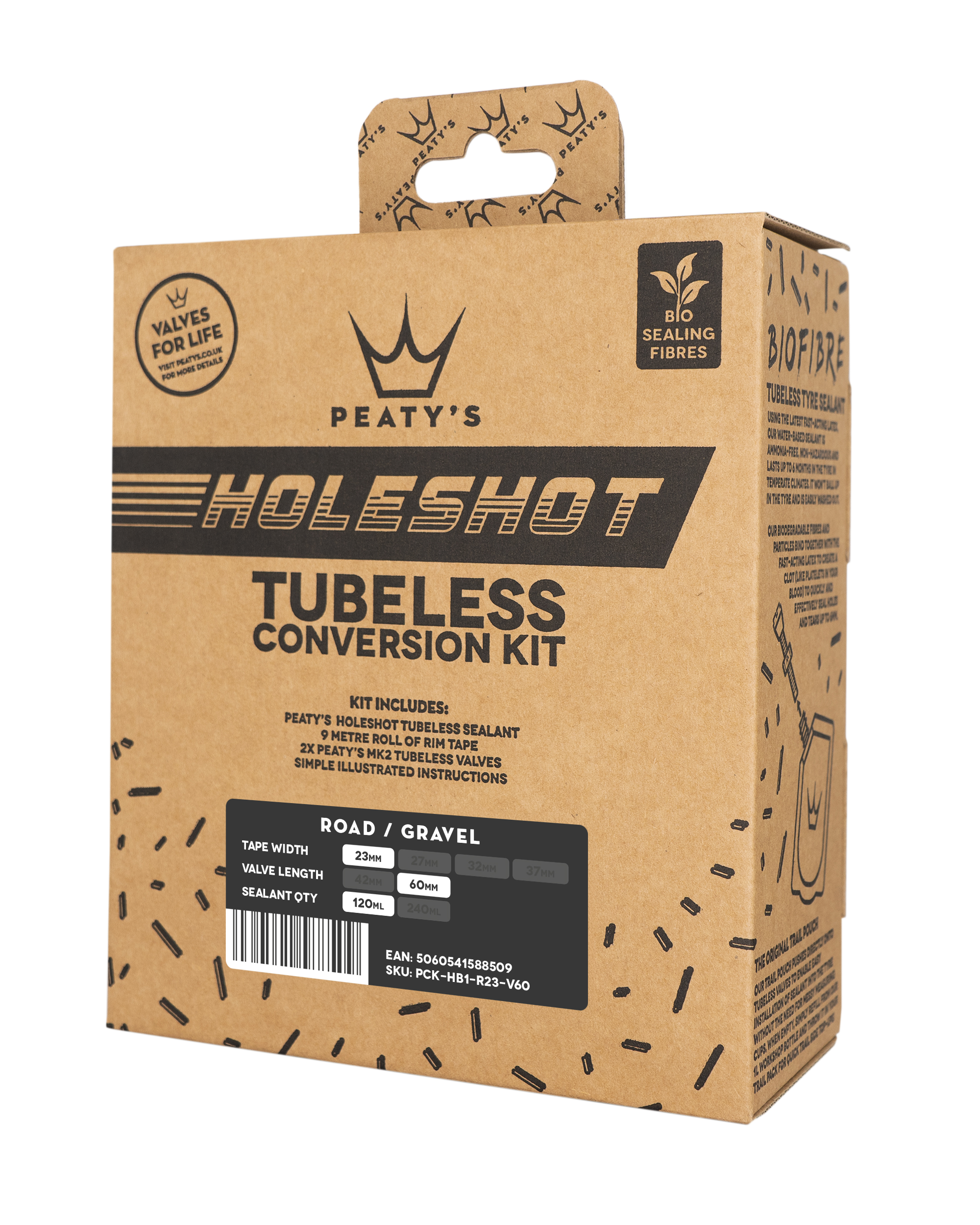 Peaty’s Holeshot Tubeless átalakító szett 23 mm (Road / Gravel)