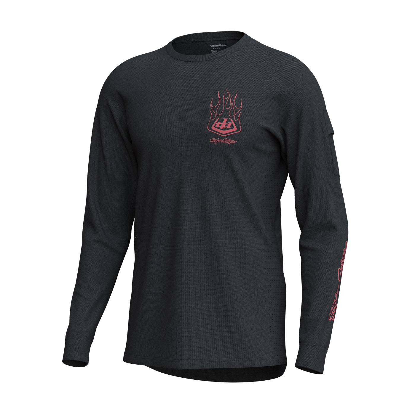 TLD férfi mez hosszú ujjú Ruckus Ride Tee Ember Carbon