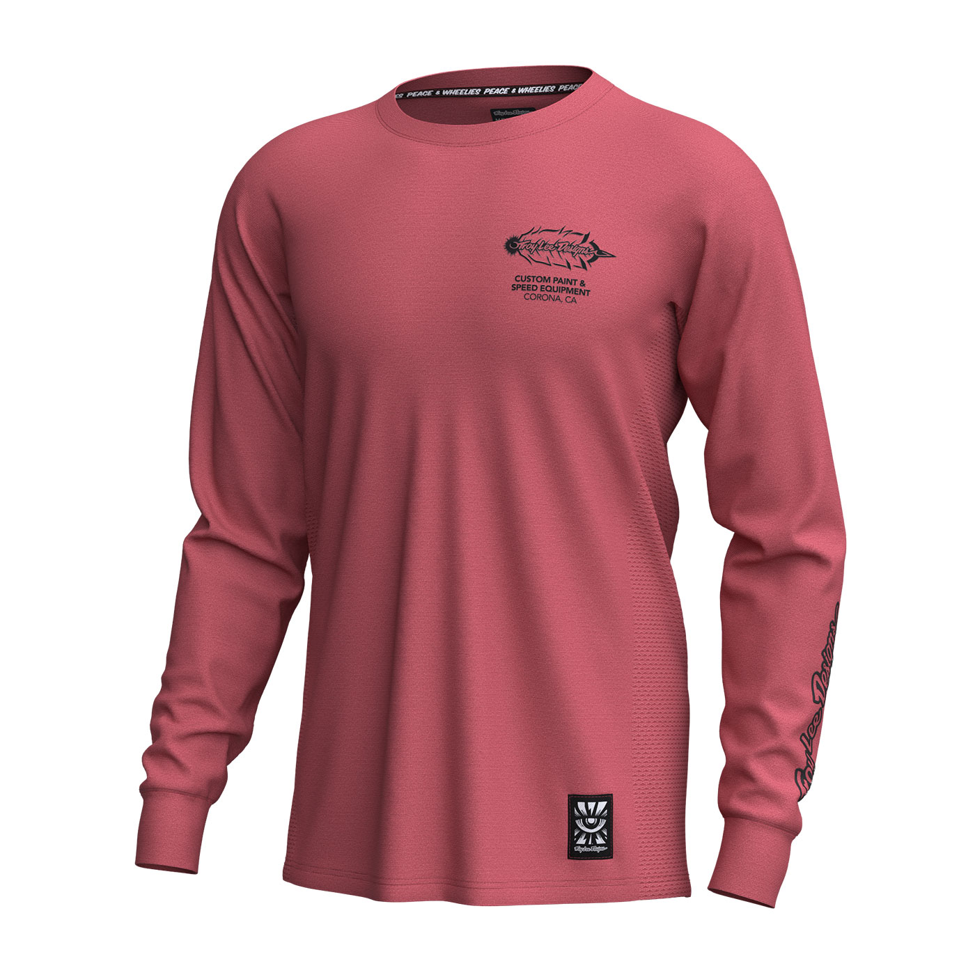 TLD férfi mez hosszú ujjú Skyline Ride Tee Feathered Ember Red