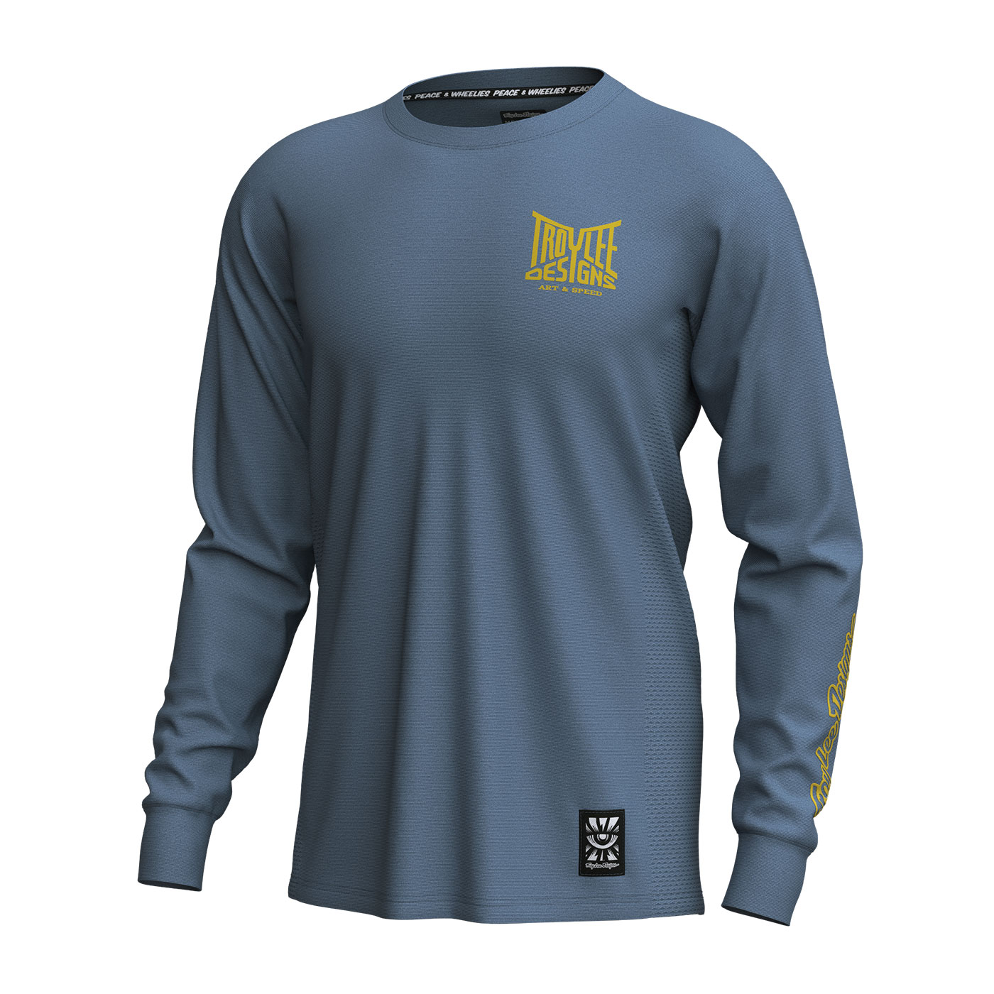 TLD férfi mez hosszú ujjú Skyline Ride Tee Handlebar Slate
