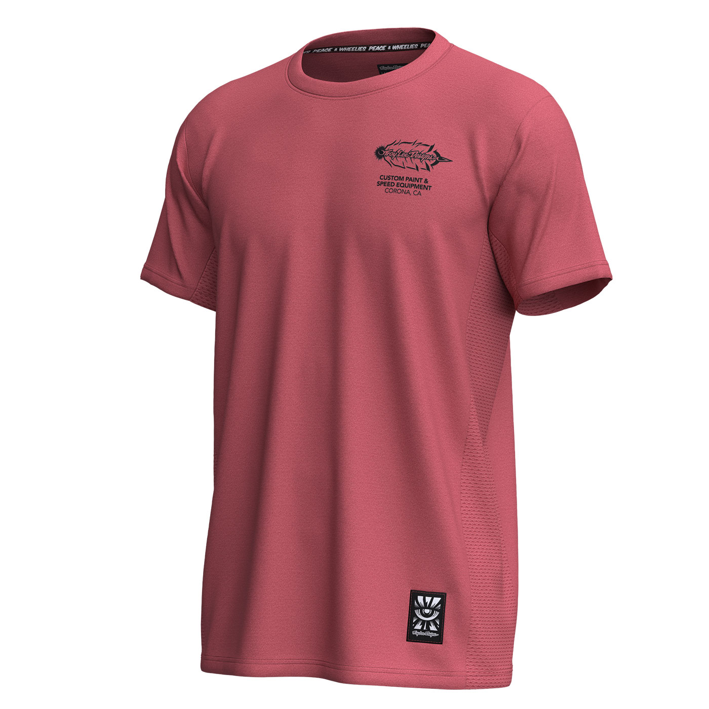 TLD férfi mez rövid ujjú Skyline Ride Tee Feathered Ember Red