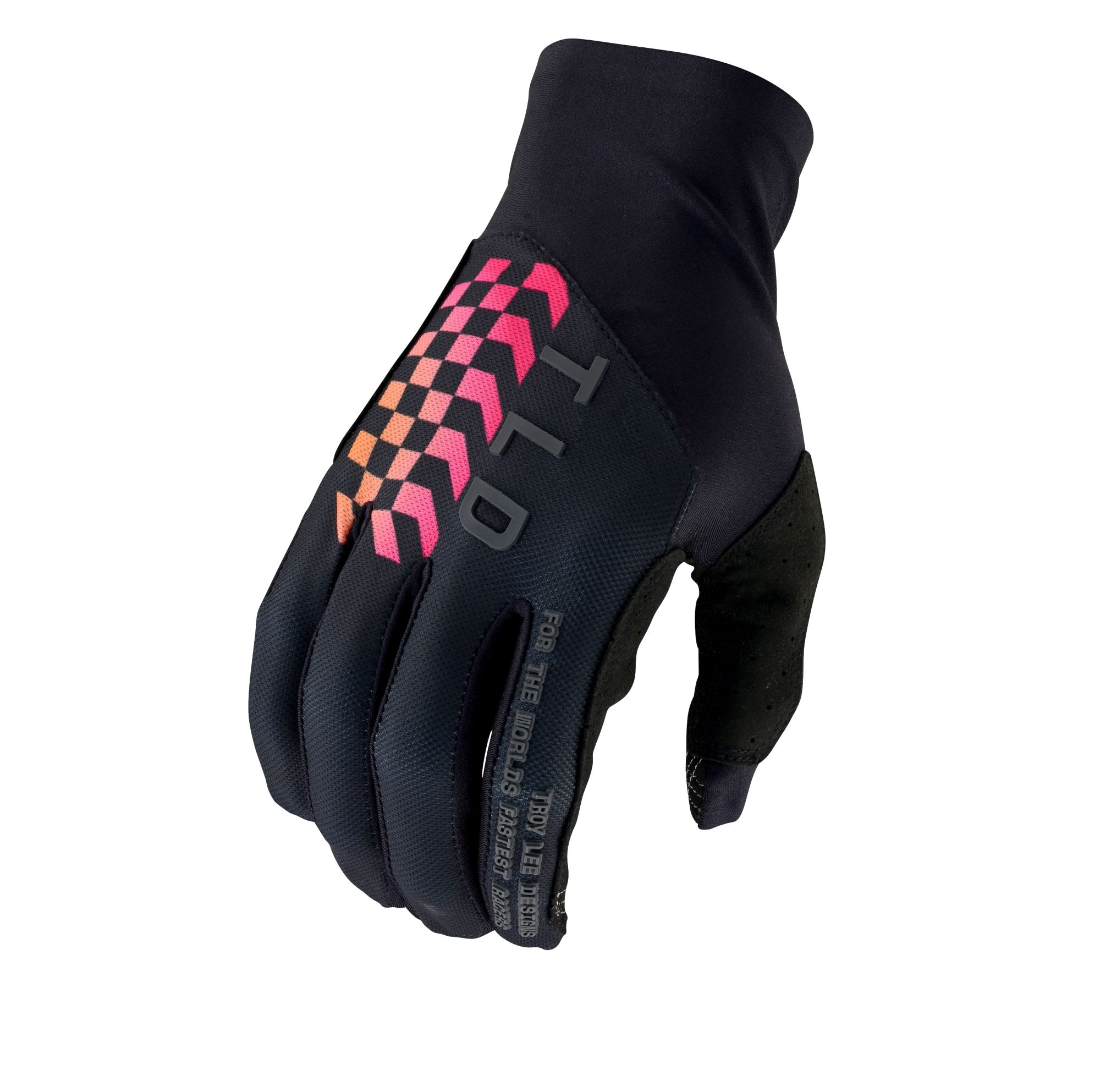 TLD kesztyű Flowline Flipped Black